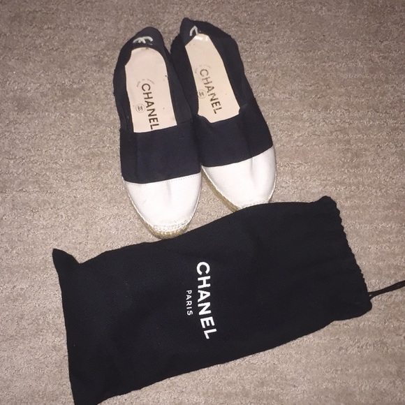 chanel canvas shoes